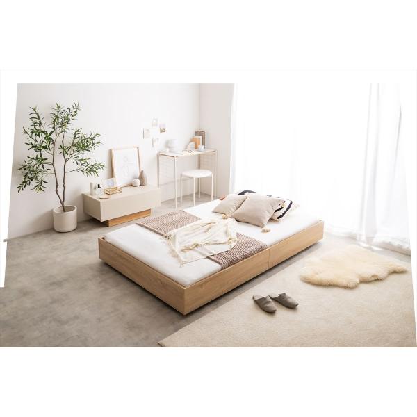 ベッド シングル すのこ ベット ロータイプ フロアベッド すのこ おしゃれ ドロップマット ナチュラルモダン 木製 スノコ