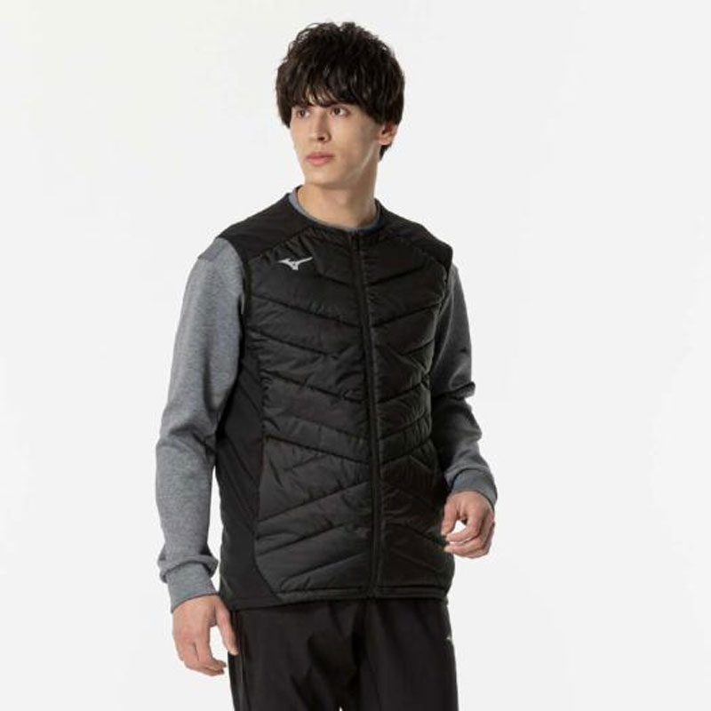 保温素材/発熱素材 テックフィルブレスサーモベスト トレーニング メンズ ウォーマースーツ (32MEB537)