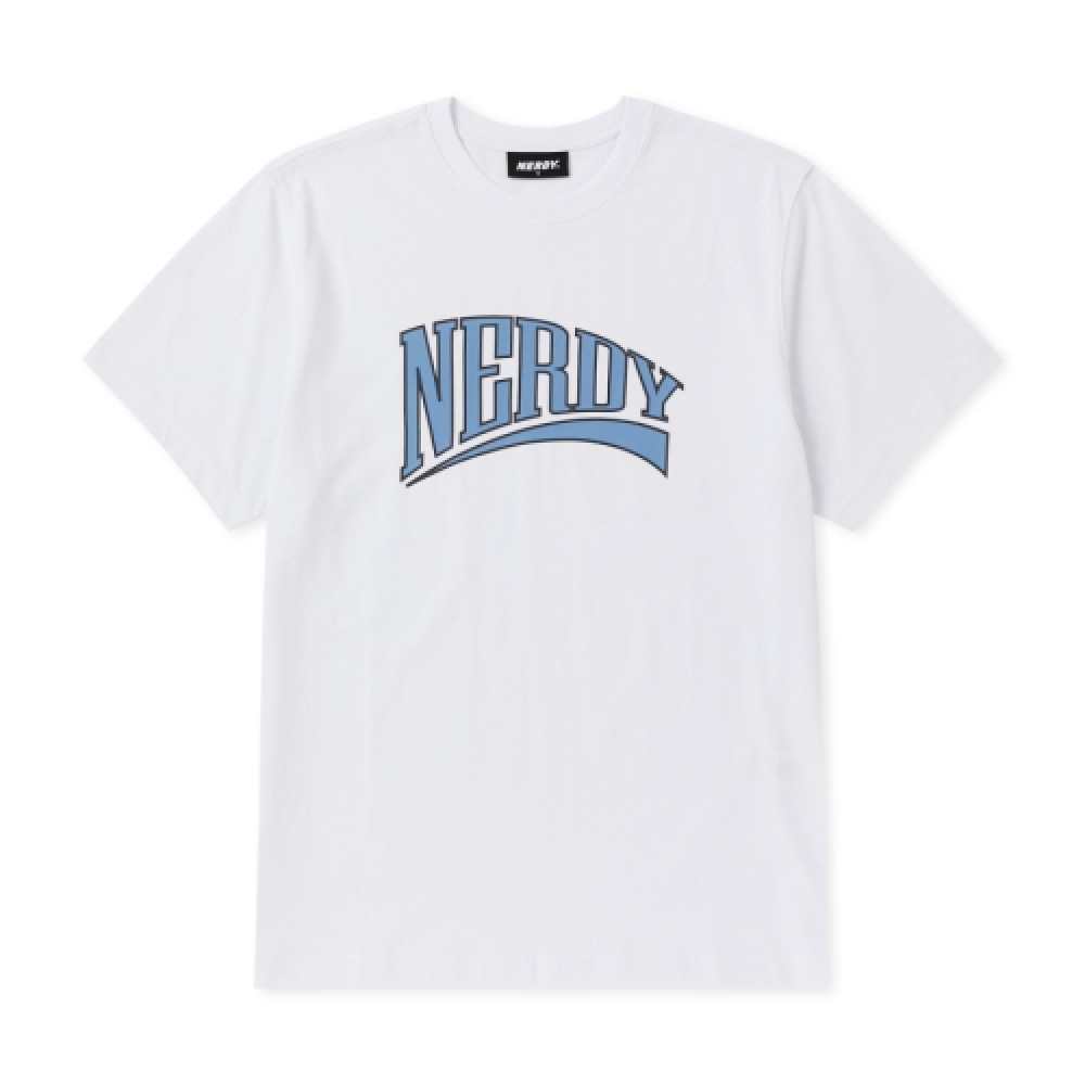 NERDY ビッグアーチロゴショートスリーブ T シャツホワイト