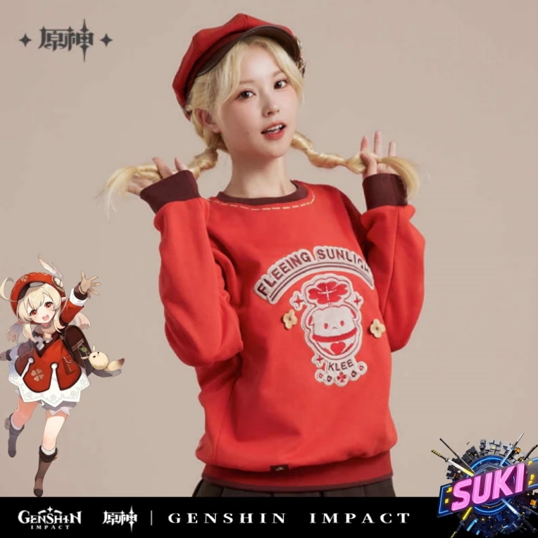 【プロ品質を極める!】原神 グッズ / クレー インプレッションシリーズ / スウエット / Genshin Impact Klee 可莉 げんしん コスプレ
