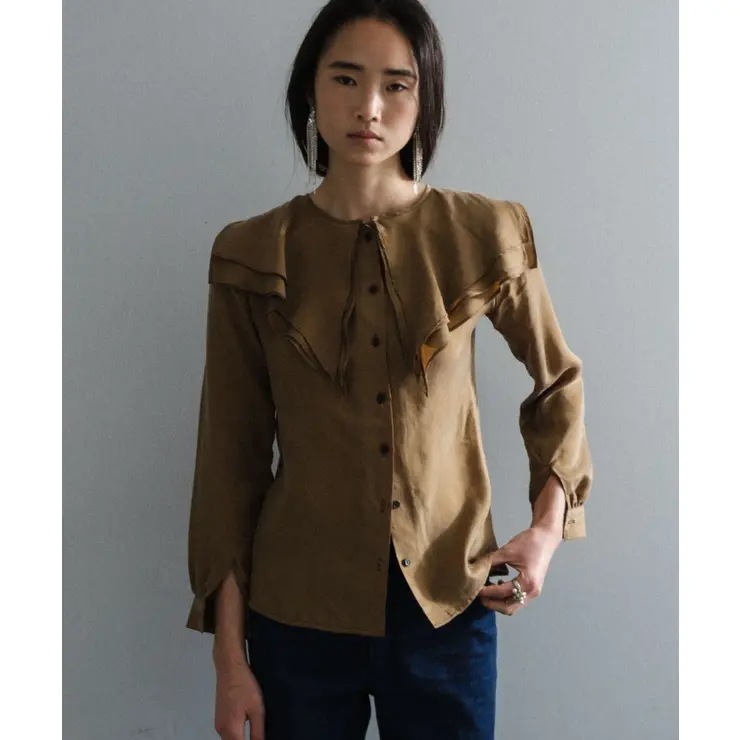 【Pasterip】Collared design blouse