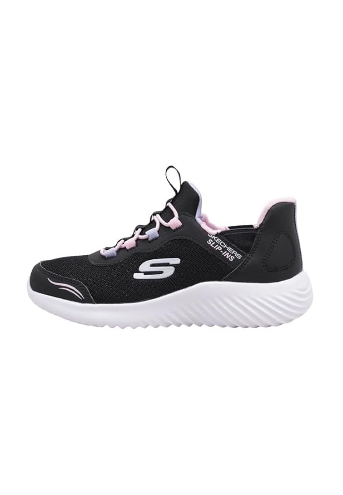 SKECHERS スケッチャーズ ガールズ スリップインズ バウンダー-シンプルキュート 303585Lスニーカー BOUNDER-SIMPLE CUTE 22.5cm ブラック