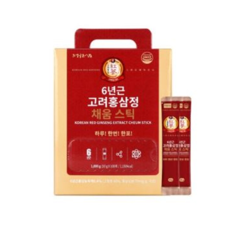 庭園人参 6年根 高麗紅参錠 満たすスティック 10g 100包 1個