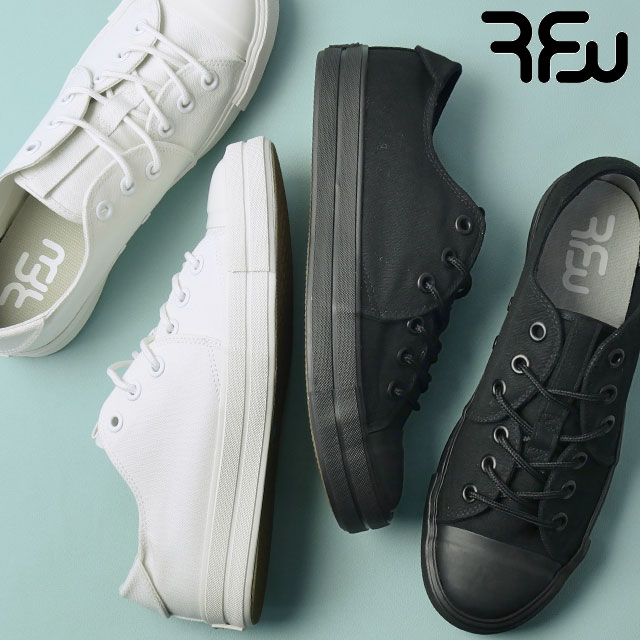 アールエフダブリュー スニーカー メンズ サンドウィッチ ロー ヘリテージ 2（スタンダードプロダクツ） ローカット キャンバススニーカー 履きやすい 紐靴 オールホワイト ブラック R-233938