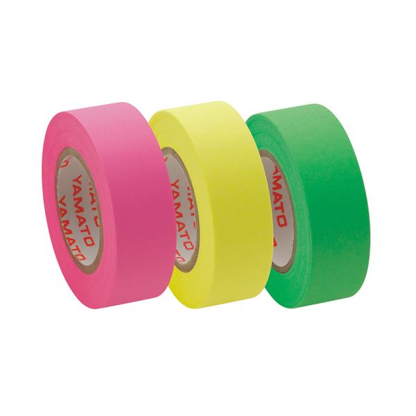 (まとめ) ヤマト メモック ロールテープ つめかえ用 15mm幅 ライム＆レモン＆ローズ RK-15H-B 1パック(3巻) (×30セット)