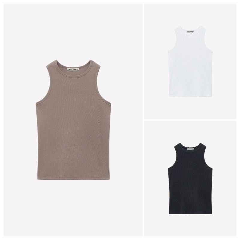 【INSILENCE】 ESSENTIAL SLEEVELESS : 3COLORS