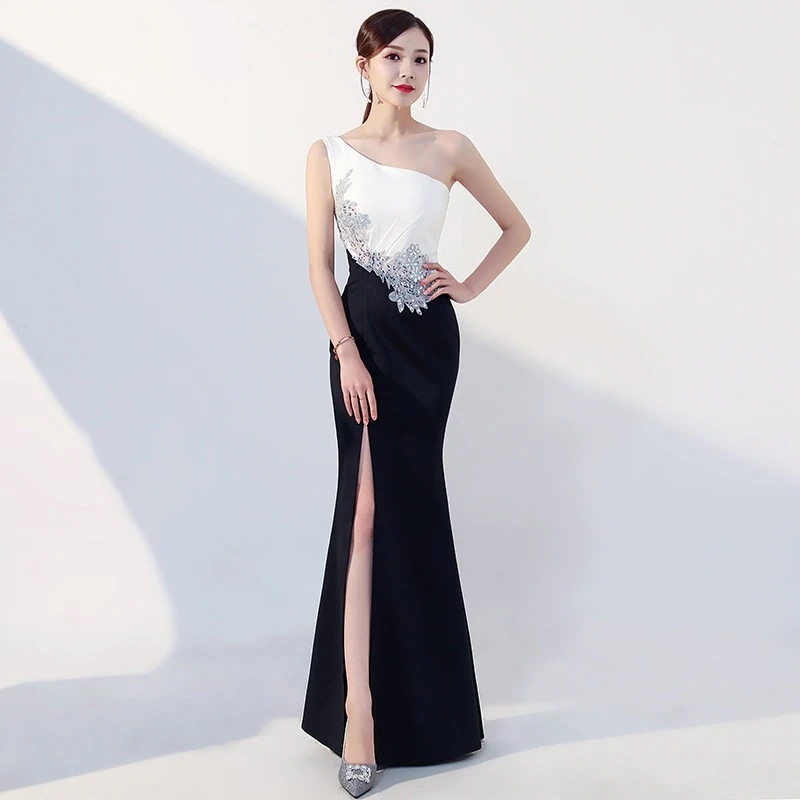 【2枚購入で 3oo円OFF】ドレスオフショルダードレスセクシーなサウナ技術者ロングスカートスリムな気質ドレスドレスワークウェア女性