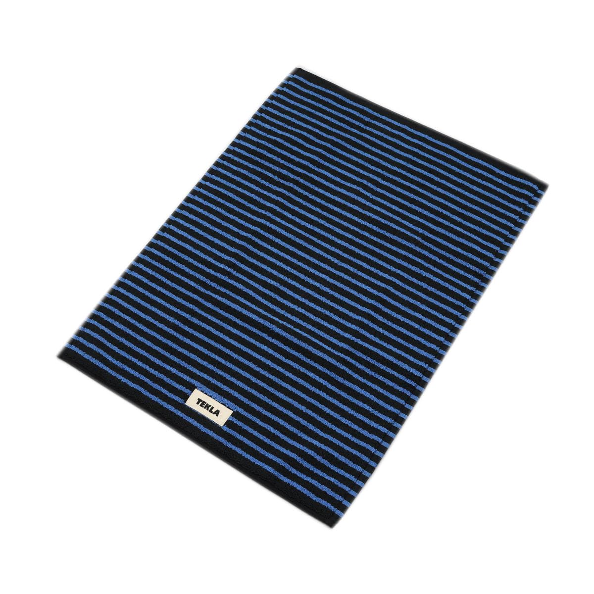 [テクラ]バスマット 70X50cm BATH MATS (BLACK&BLUE(ブラック/ブルー)) [並行輸入品]