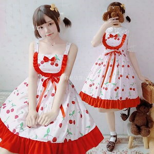 ワンピース　いちご♡ sama Bon24Hiz / いちごパフェワンピース ピンク S-25-09-13-042-LO