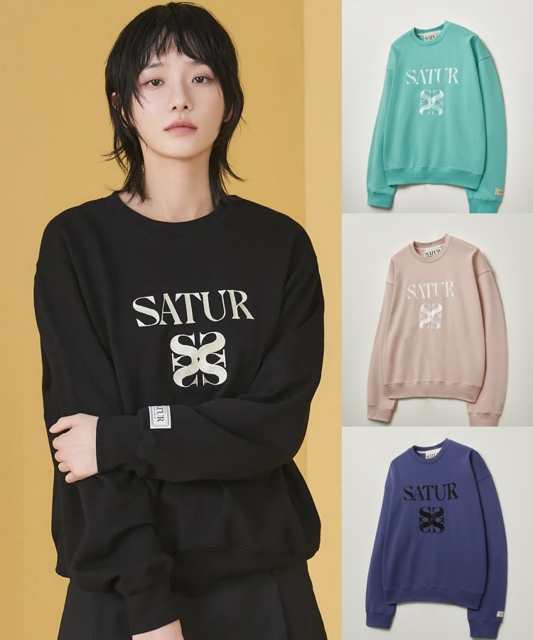 Qoo10 SATUR CLASSIC LOGO ロゴ 長袖 ラ