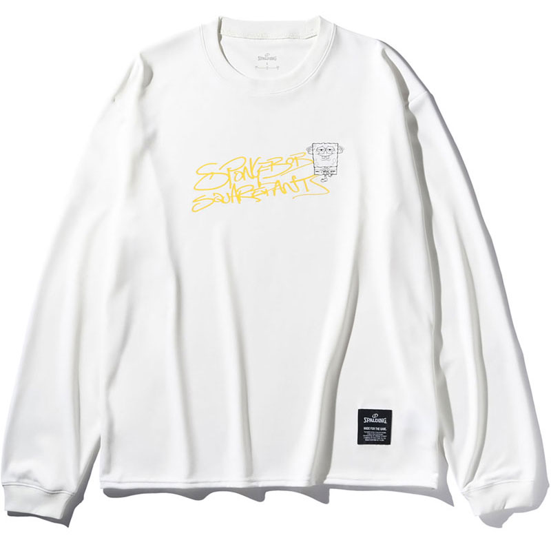 ロングスリーブTシャツ スポンジ・ボブ グラフィティ バスケットボール 長袖Ｔシャツ (smt25155s-2000)