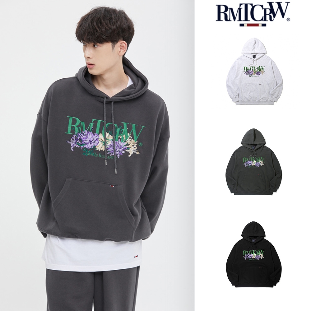 【ROMANTIC CROWN】RECENT LOGO FLOWER HOODIE