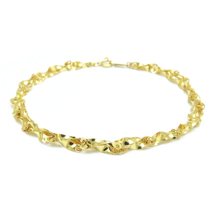 デザイン ブレスレット 18.5cm 2.8グラム K24YG イエローゴールド レディース/129156【中古】