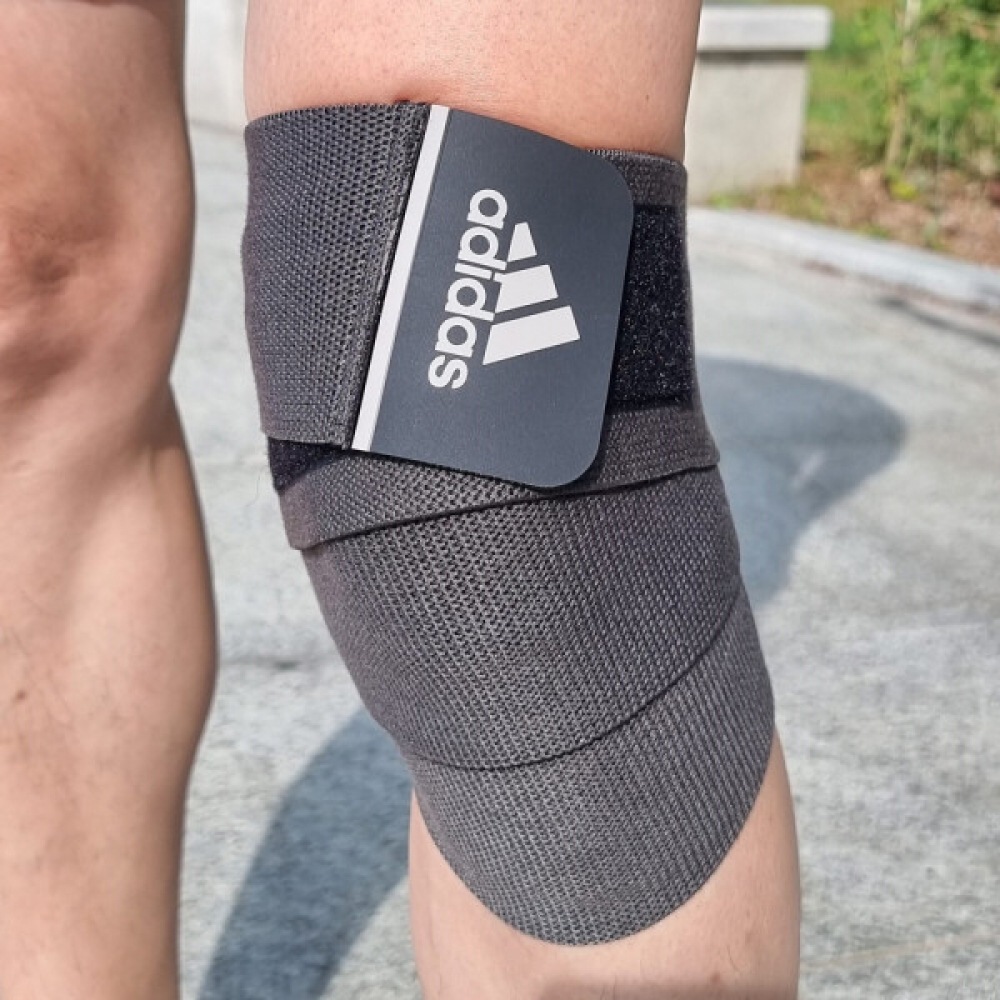 アディダス サポート ラップ 膝パッド 1個入 サイズ調整可能 エルボーパッド