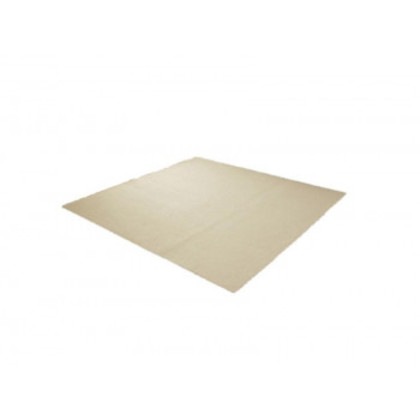 撥水シェニールラグ 約185×185cm アイボリー 4599529