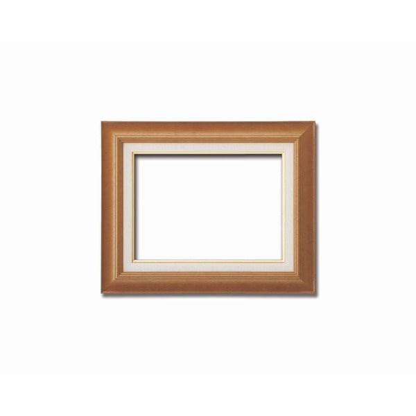 [油額]油絵額/キャンバス額/木製油絵額/茶色油絵額 F6号（410x318mm） 「チーク」