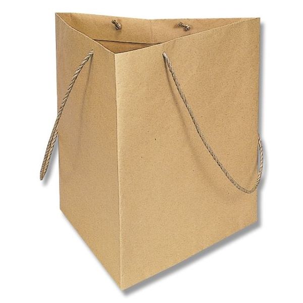 （まとめ買い）シモジマ HEIKO 手提げ紙袋 トライバッグ 未晒 NO.3 10枚 一辺の幅350x高さ350mm 006443102 [x3セット]