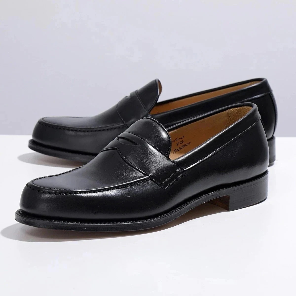 JOSEPH CHEANEY ジョセフチーニー コインローファー HUDSON ハドソン メンズ レザーシューズ レザーソール ワイズF 革靴 靴 BLACK