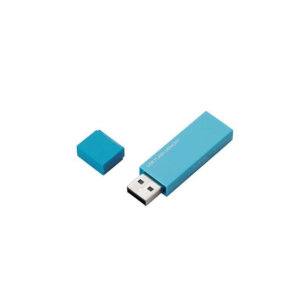 (5個セット) エレコム USBメモリー/USB2.0対応/セキュリティ機能対応/32GB/ブルー MF-MSU2B32GBUX5