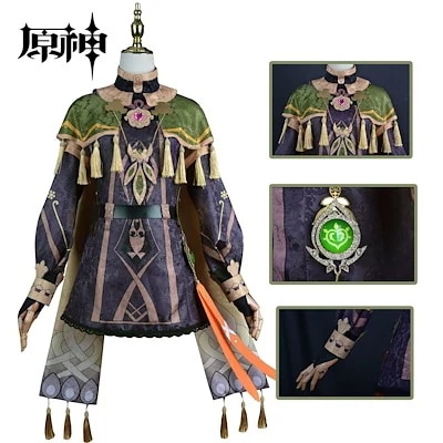 仮装 変装 コスチューム ゲーム アニメ 草国須弥マスコット コレイコスプレ衣装 Genshin コスプレ衣装 原神 スーツ ハロウィン 年新作入荷コスプレ