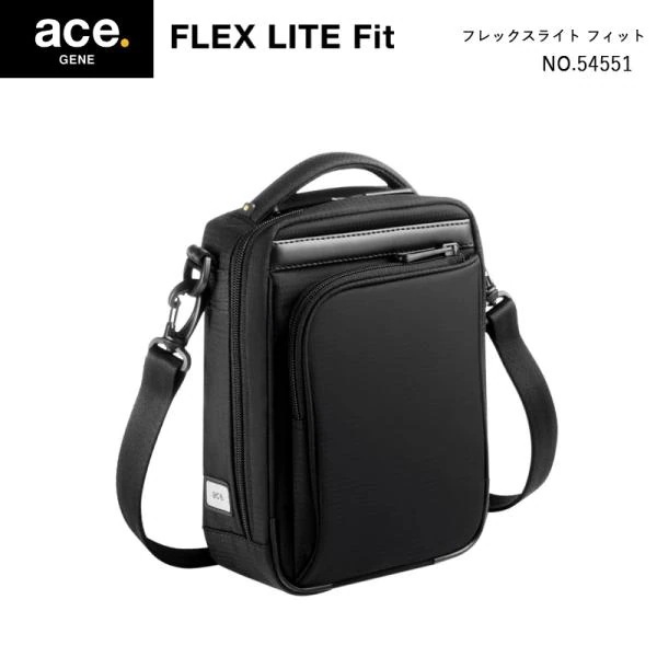 ace. GENE LABEL フレックスライトフィット 54551 2L ショルダーバッグ メンズ