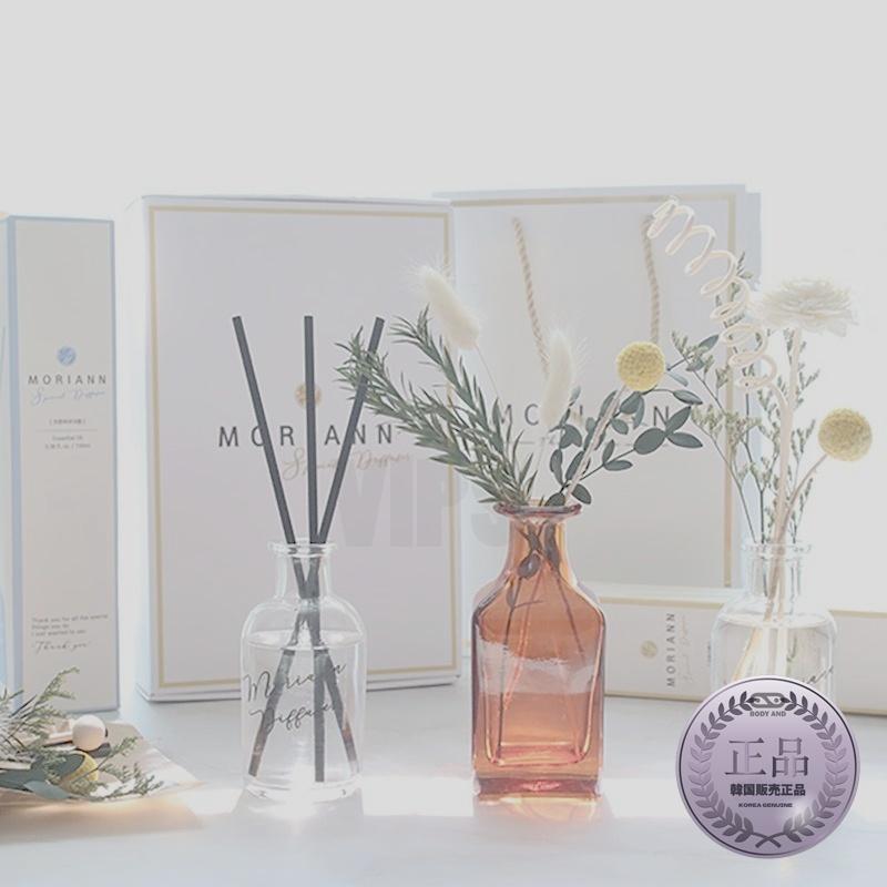 モリアンフラワーコージーディフューザー3種セット/モリンカフェ/コットンパウダー香/ブラックチェリー香