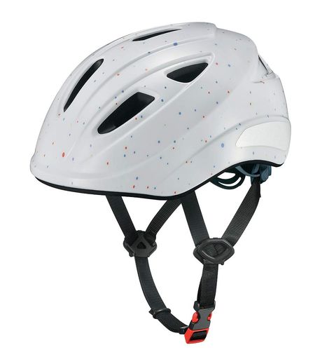 OGK KABUTO(オージーケーカブト) 自転車 ヘルメット 子ども用AILE(エール) カラー:ドットホワイト 児童用(頭囲:56-58CM) SG認証