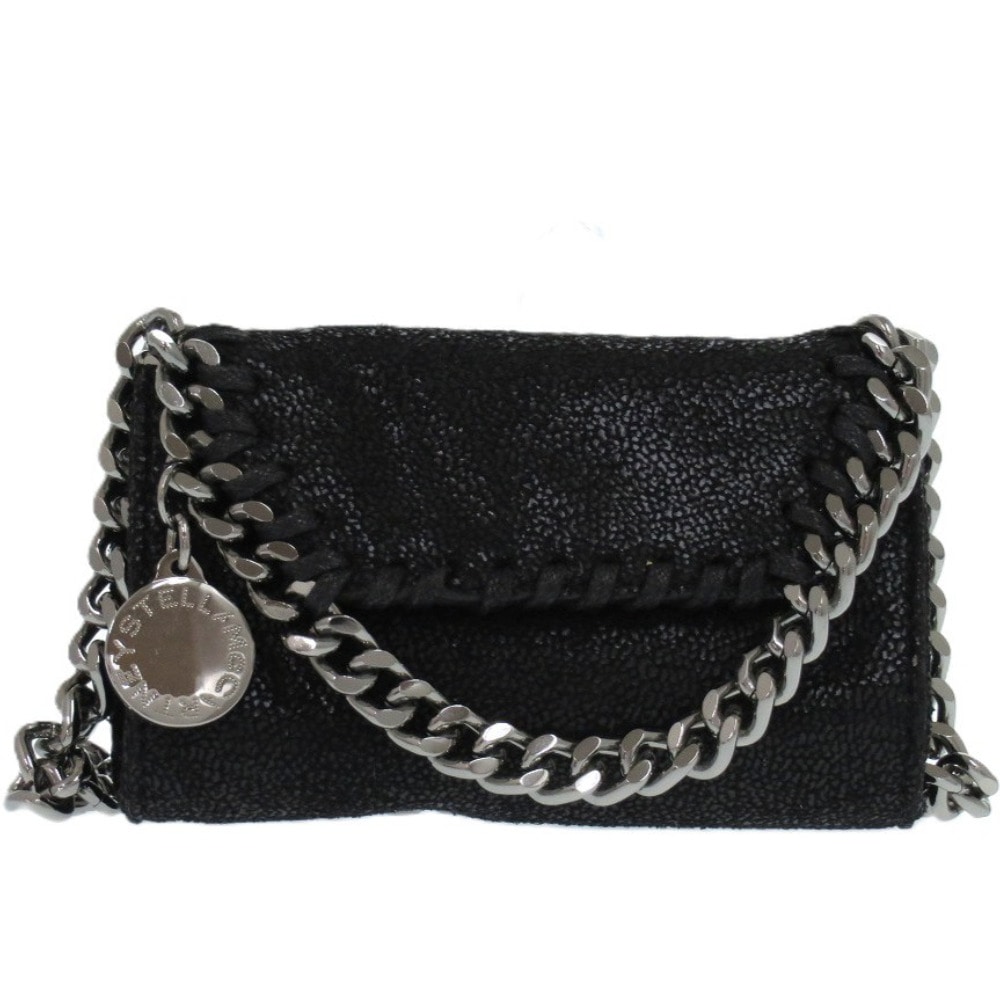 美品 ファラベラ ミニ 700156 W9132 ショルダーバッグ ポリエステル/ポリエステル ブラック 0653【中古】 レディース