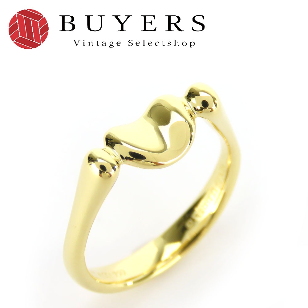 中古 リング・指輪 ビーン K18YG 約4.1g イエローゴールド 約＃10 ジュエリー エルサペレッティ レディース 女性