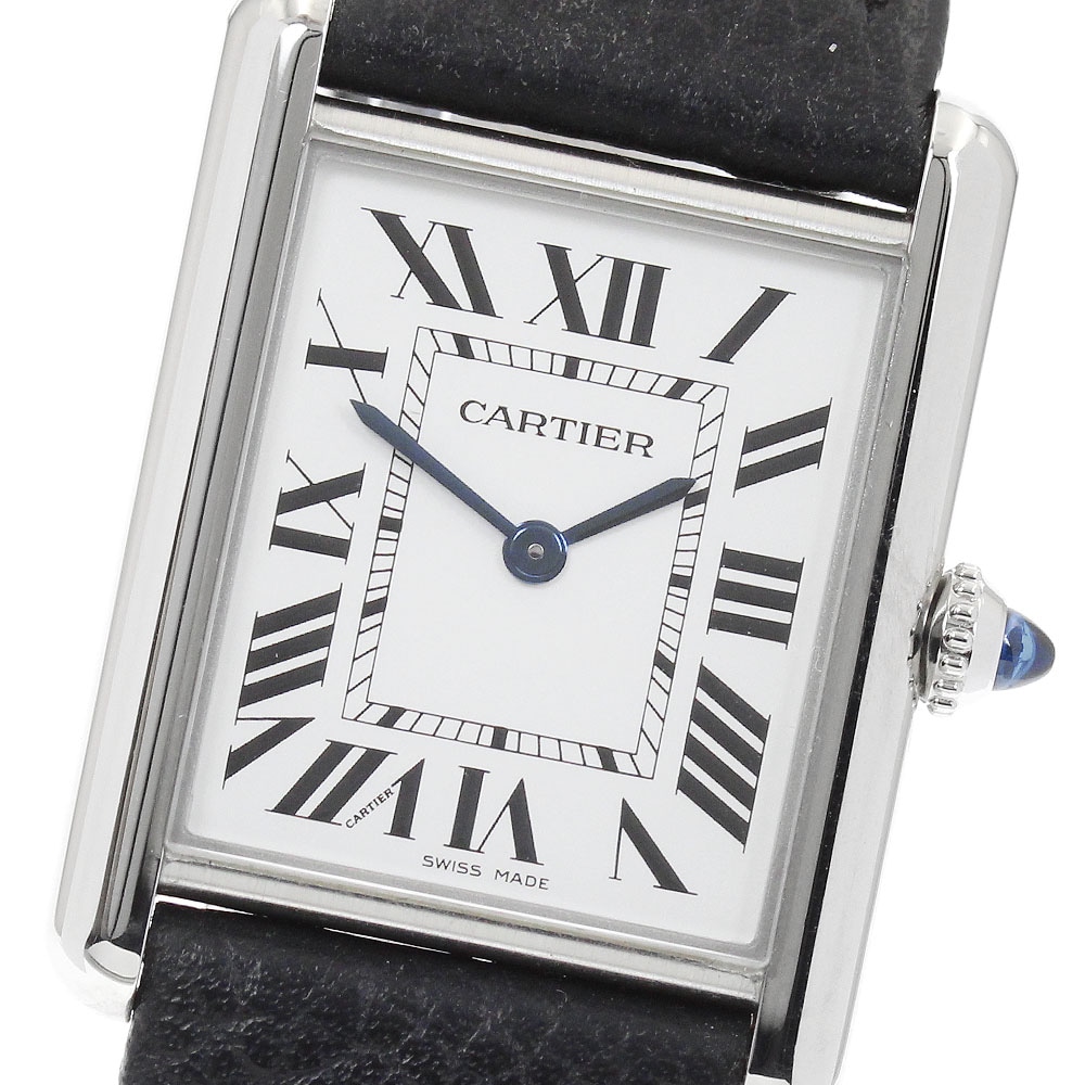 カルティエ CARTIER WSTA0109 タンクマスト LM クォーツ メンズ 良品 保証書付き_961926【中古】