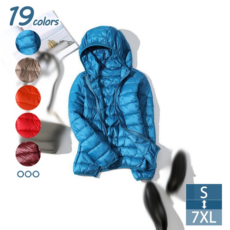 ダウン ジャケット レディース コート 暖かい 軽量 防寒 ダウンコート アウター 立襟 フード付き レディースダウンジャケット ダウン コート コンパクト アウトドア 収納袋付き オシャレ 可愛い 5,306円