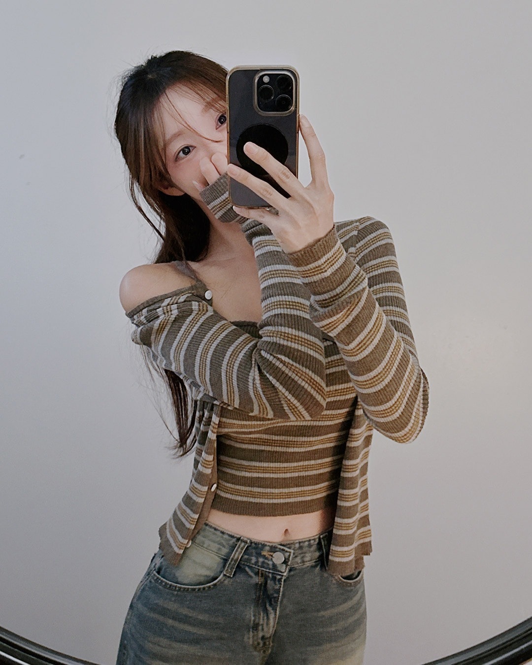 ゼルンカーディガン&スリーブレスセット韓国ファッション レディース