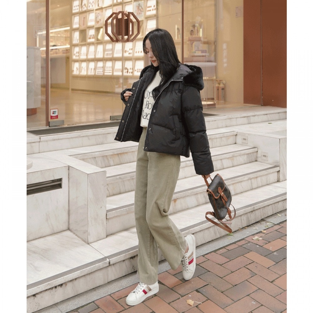 Click & Funny [起毛] コージーウォームコーデュロイストレートパンツ [SMLサイズ] 9,190円