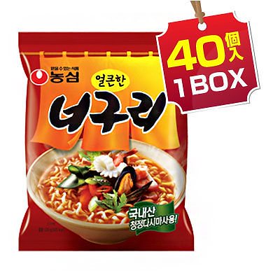 【まとめ買いがお得】ノグリうどんノグリラーメン(1BOX=120gｘ40個入)　韓国ラーメン