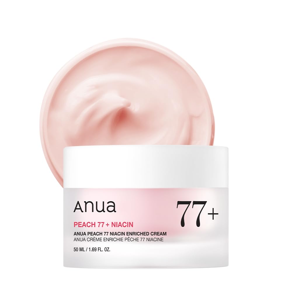 ANUA(アヌア)桃77％ナイアシンリッチモイスチャークリーム50ml 肌トーンケア 水光肌 ツヤ肌 水分保湿 水分クリーム 乾燥肌 混合肌 peac niacin cream スキンケア 韓国クリー