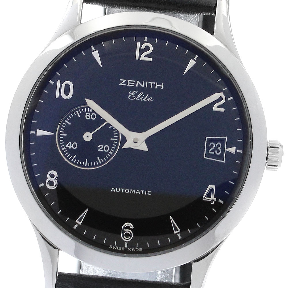 ゼニス ZENITH 01.0125.680 クラス エリート オートマチック デイト 自動巻き メンズ 良品 保証書付き_883380【中古】