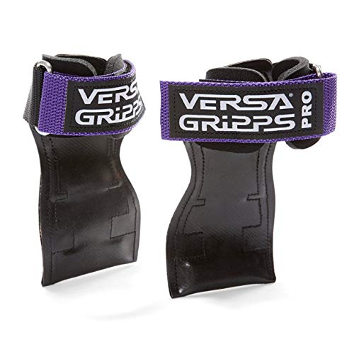 Versa Gripps PRO パワーグリップ 筋力トレーニングリストラップ made in the USA (Purple/ムラサキ, XS:12.5-15.5cm)