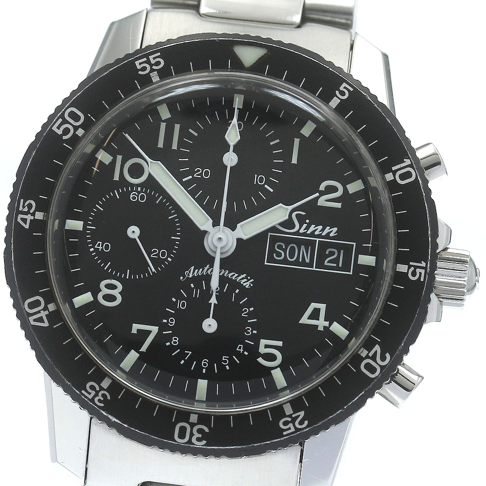 ジン Sinn 103 クロノグラフ デイデイト 自動巻き メンズ _848839【中古】