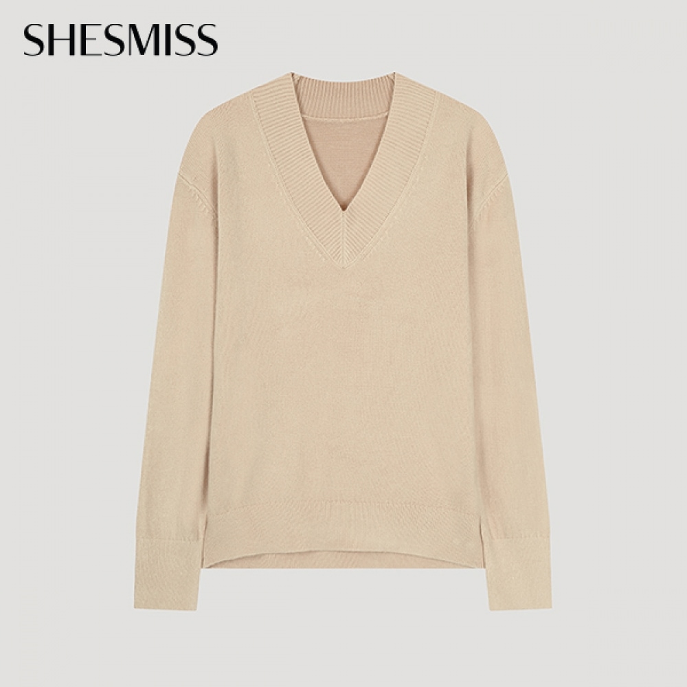 (シールズミス) プレーンVネックニット_SSKPOO42590_LB