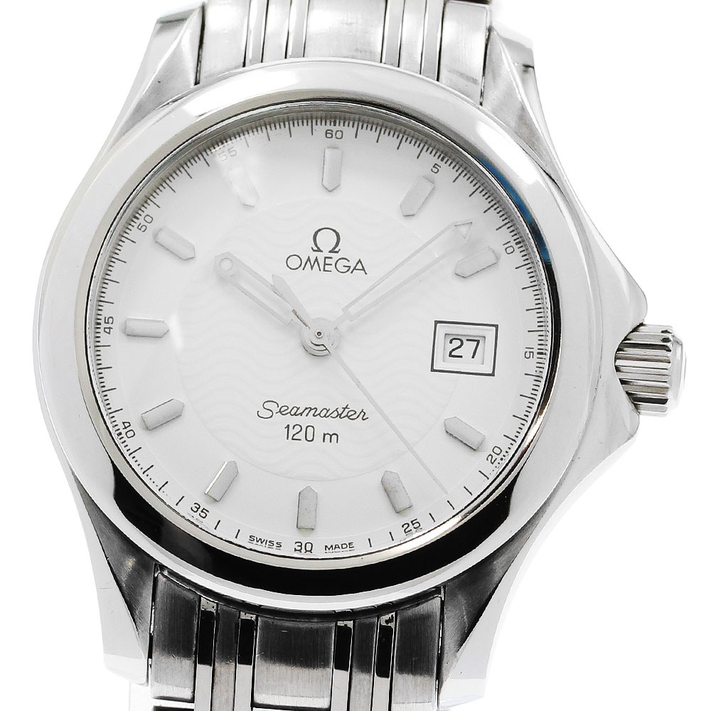 オメガ OMEGA 2571.21 シーマスター120M デイト クォーツ レディース _944118【中古】