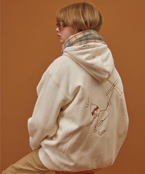 信頼 [Napping] Geppetto Cream Hoodie Embroidery パーカー Size:L -  flaviogimenis.com.br