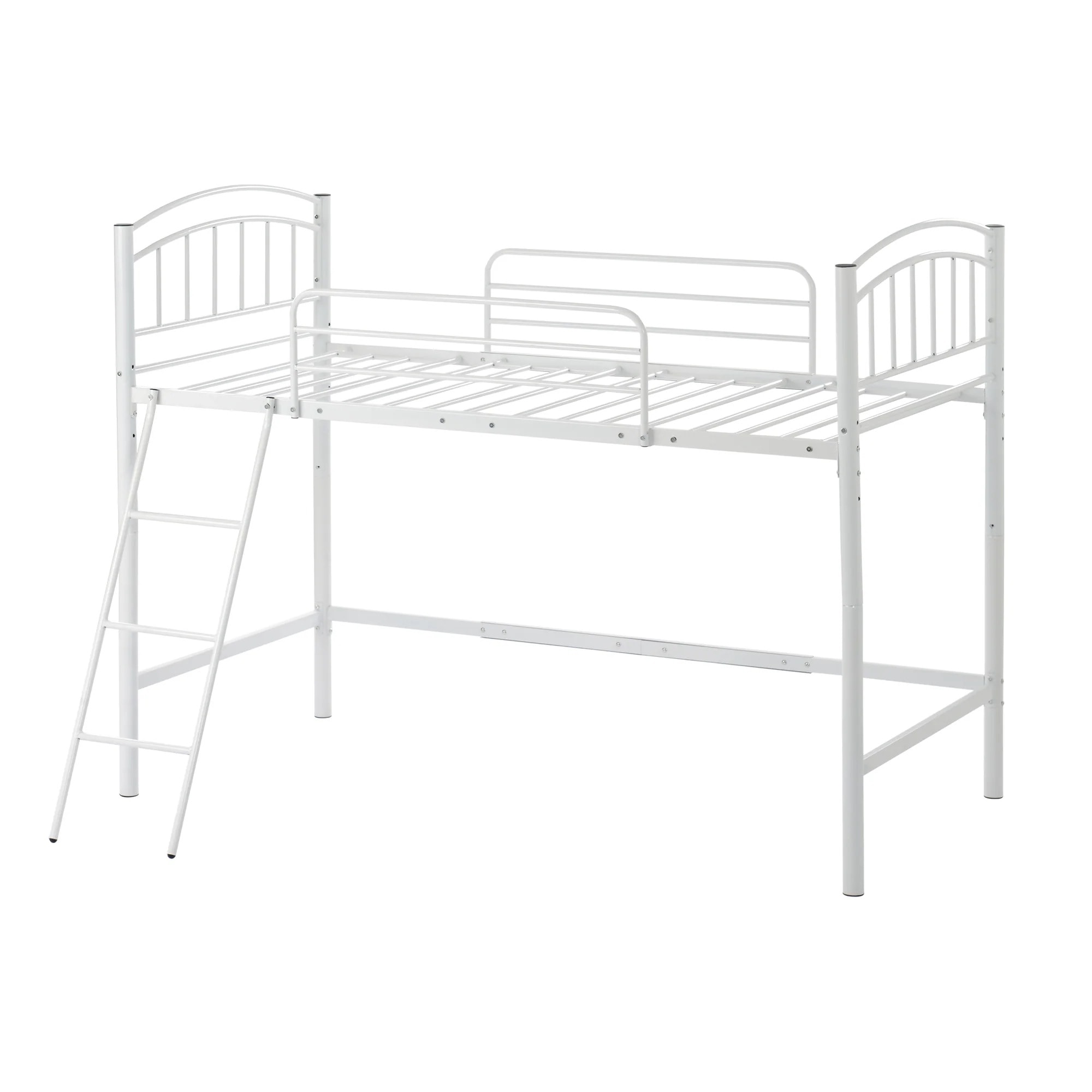 【国内発送&送·料·無·料】【新品& ホワイト パイプベッド403 シングル ロフトベッド