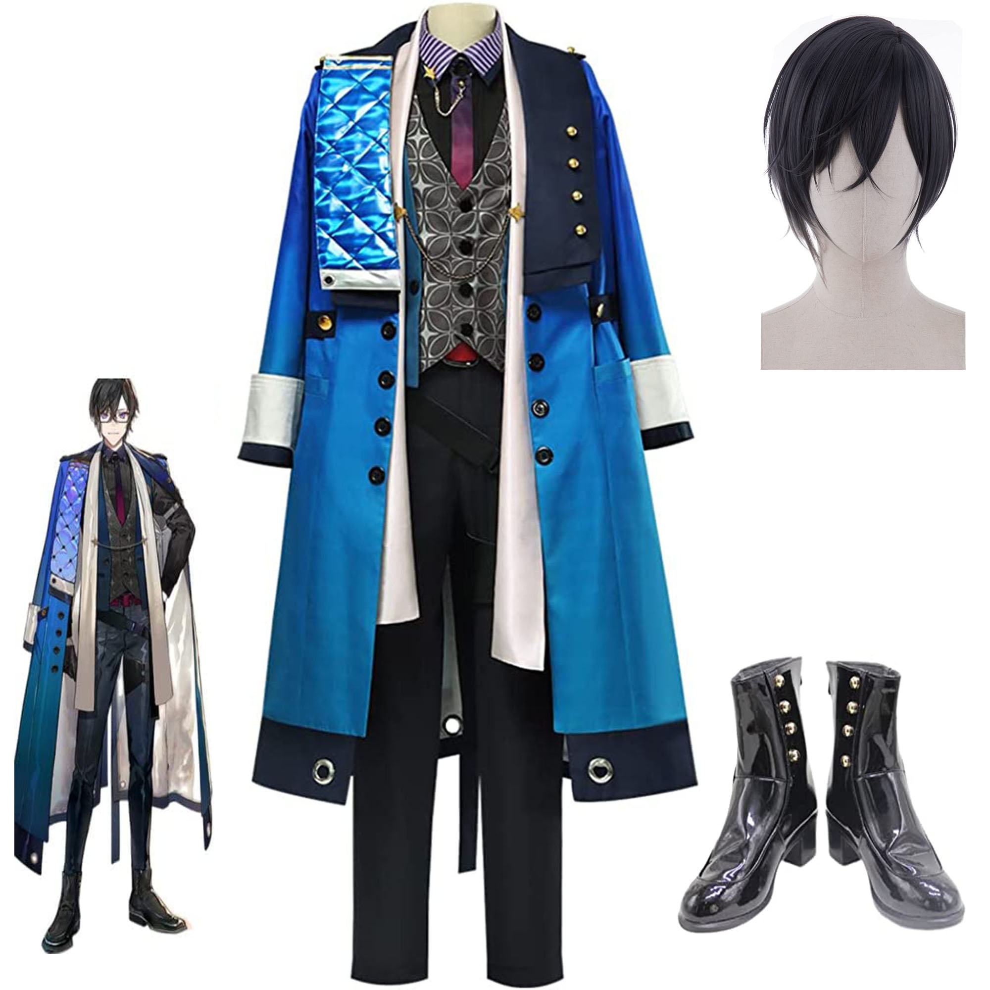 バーチャル YouTuber VTuber にじさんじ 四季凪アキラ しきなぎあきら コスプレ衣装 新衣装 コスプレ 衣装 ウィッグ 靴 ハロウィン 仮装 ステージ服 変装 コスチューム 贈り物 8,415円