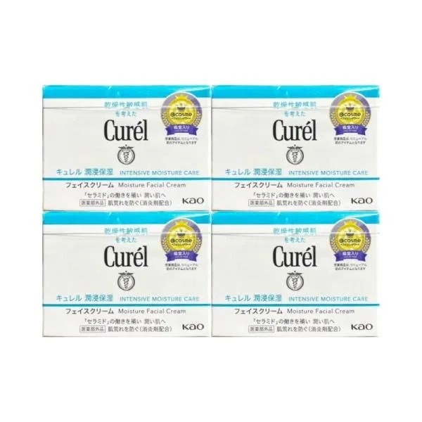 キュ レル 潤浸保湿フェイスクリーム 40g 4個セット 花王 保湿クリーム