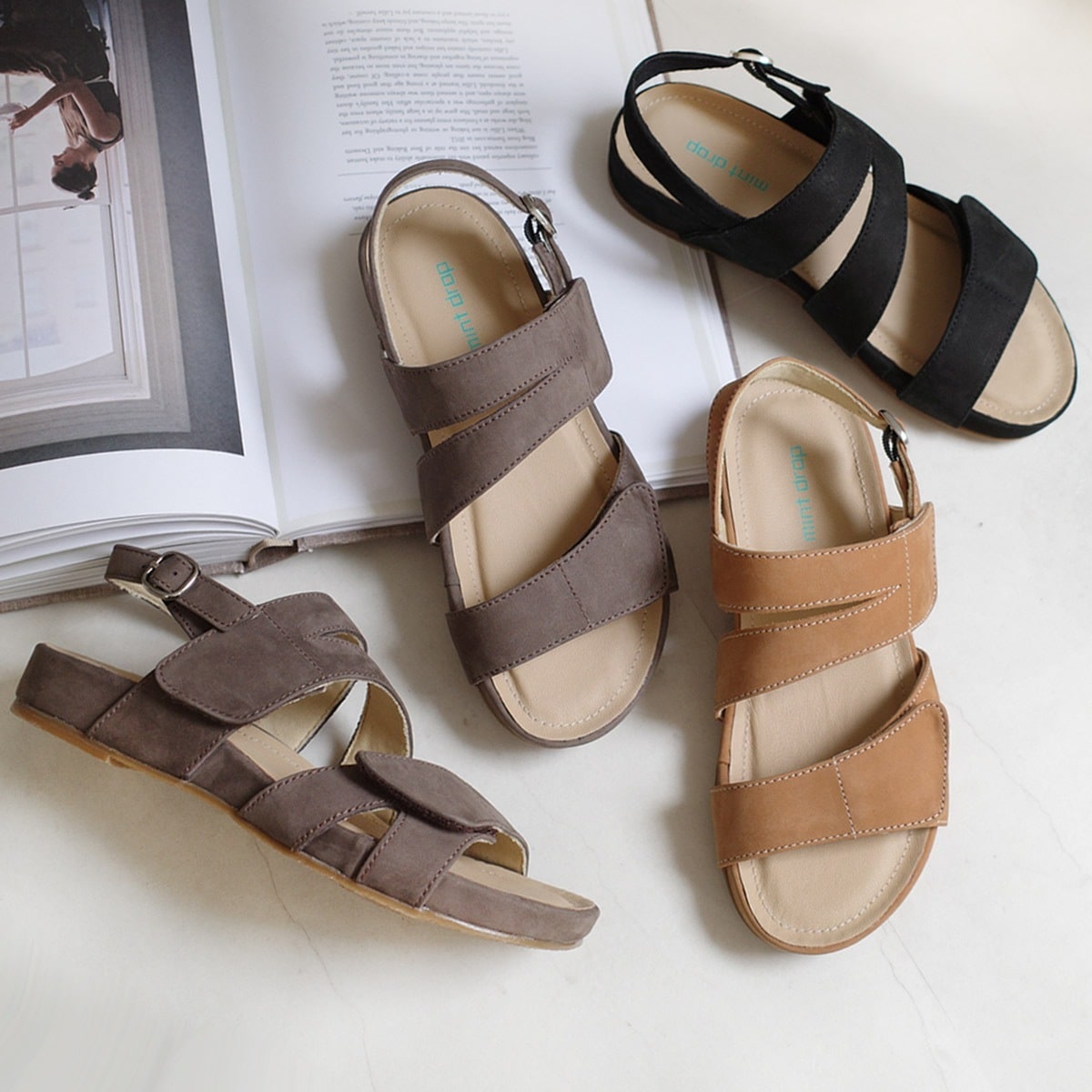 【最終売り尽くし！】バックストラップサンダル3E レディース