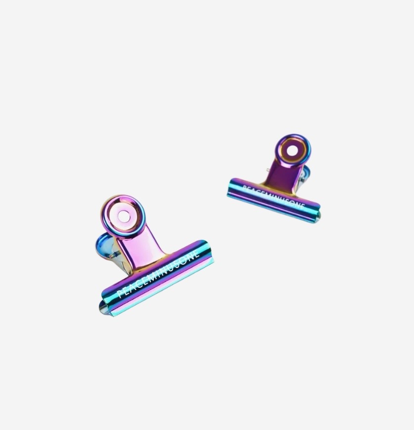 【PEACEMINUSONE】 Peaceminusone Bulldog Clip #13 Multi