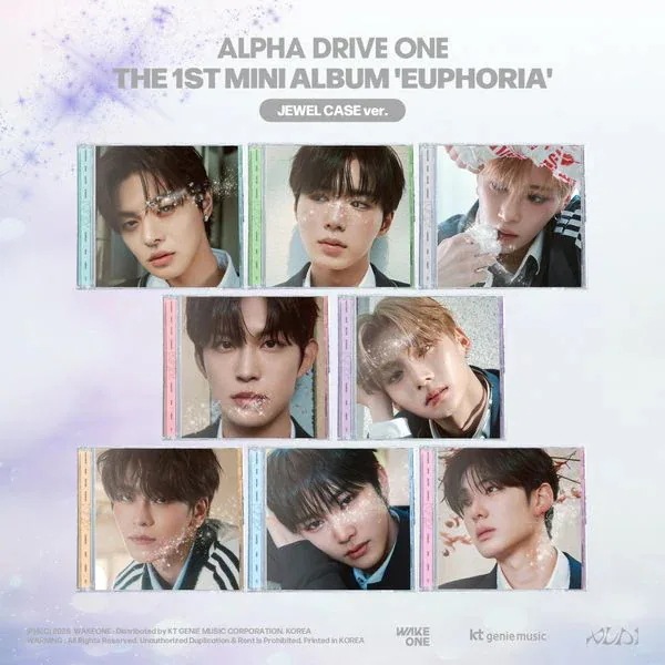 [MEGA] [8種セット] (JEWEL CASE Ver.) ALPHA DRIVE ONE THE 1ST MINI ALBUM EUPHORIA ALD1 アルファドライブ 韓国チャート反映
