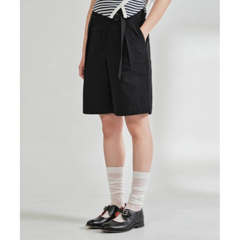 COVERNAT 女性用バミューダショーツブラック