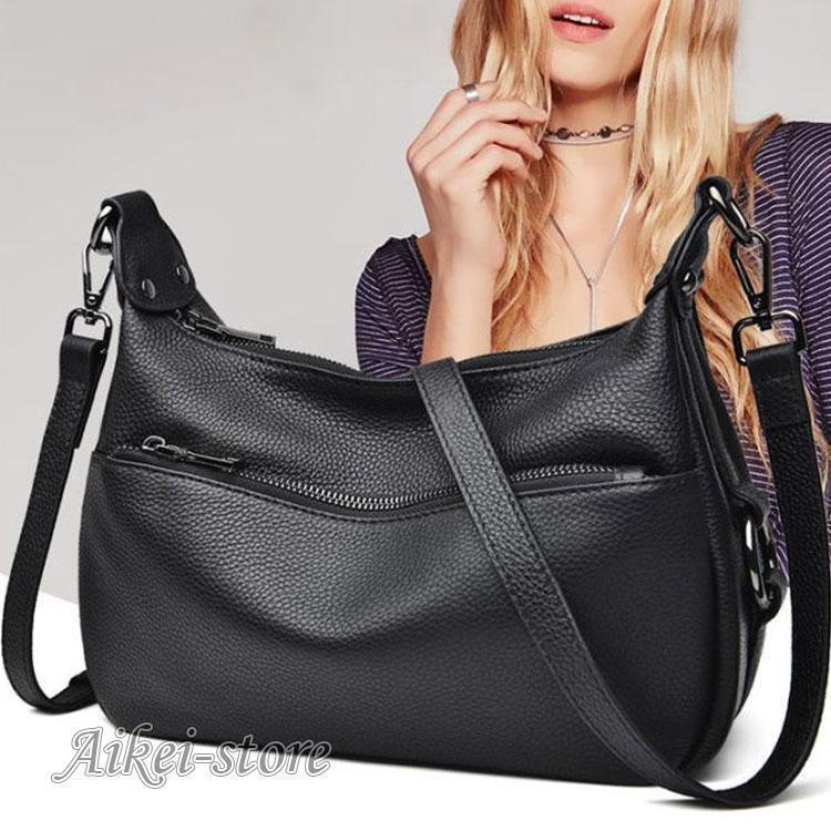 【急速発送 】本革　ショルダーバッグ レディース　斜めがけ 2way　ハンドバッグ 本牛革 バッグ レディース ショルダーバッグ 斜めがけ ななめ掛け 肩がけ　バッグ