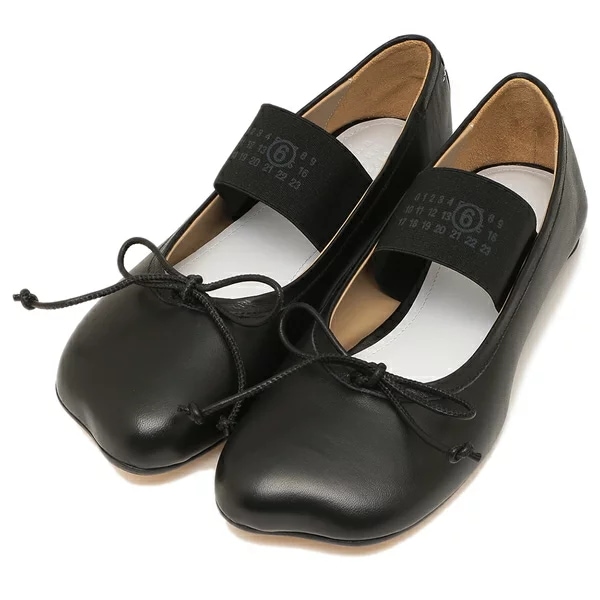 メゾンマルジェラ バレエシューズ フラットシューズ アナトミックバレリーナ ブラック レディース MM6 Maison Margiela S59WZ0099 P3628 T8013